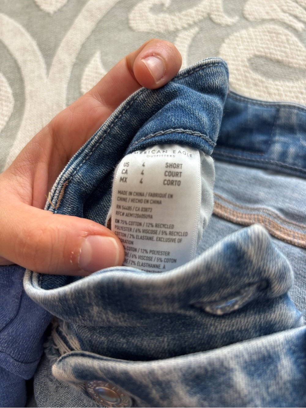 American Eagle Flared Curvy Super High Rise Jeans - Petite Length - Picture 8 of 9